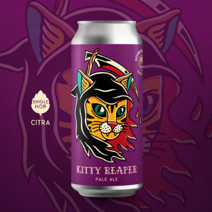 Schwarze Rose Kitty Reaper