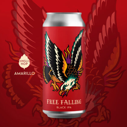 Schwarze Rose Free Falling