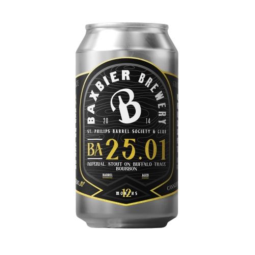 Baxbier 25.01 Imperial Stout op Bourbon